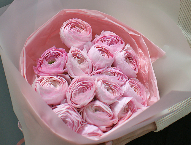 Buchet Ranunculus Light Pink ( la comanda, 10 zile) foto